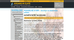 Desktop Screenshot of duchod-ve-zlate.cz